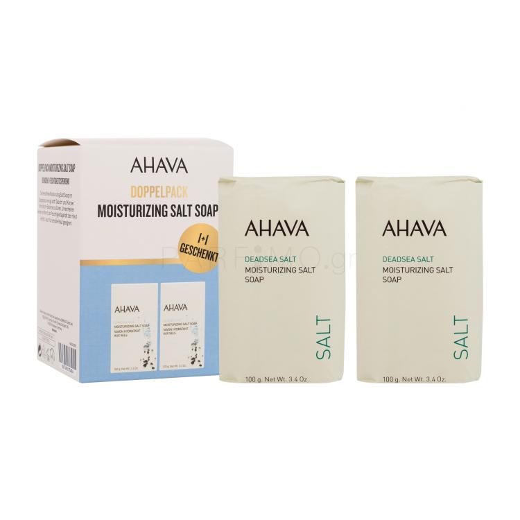 AHAVA Deadsea Salt Moisturizing Salt Soap Duo Στερεό σαπούνι για γυναίκες Σετ