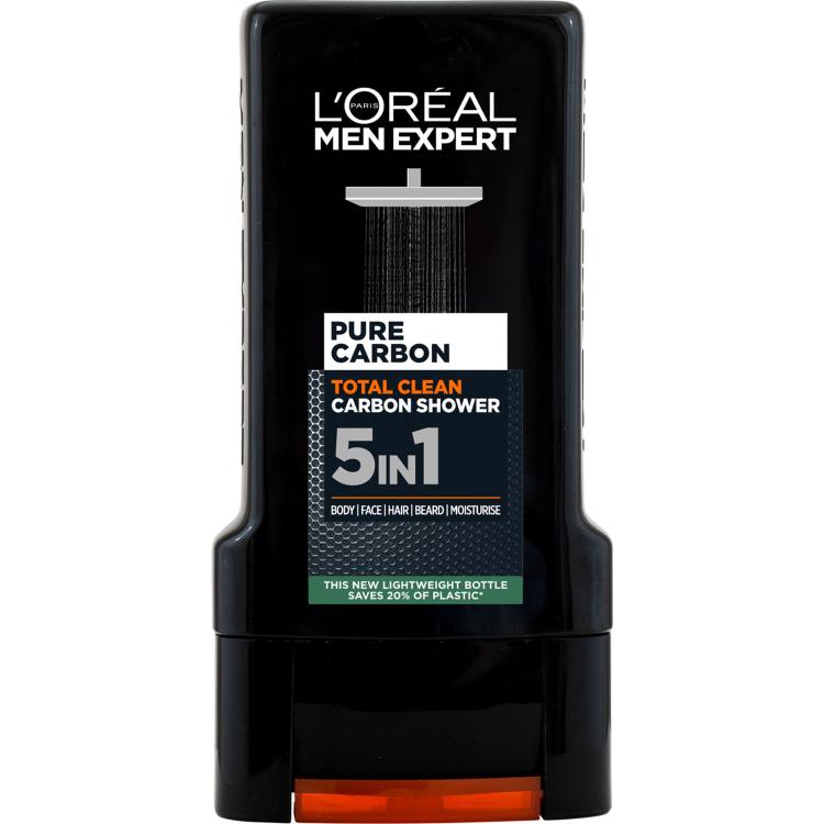 L&#039;Oréal Paris Men Expert Pure Carbon 5in1 Αφρόλουτρο για άνδρες 300 ml