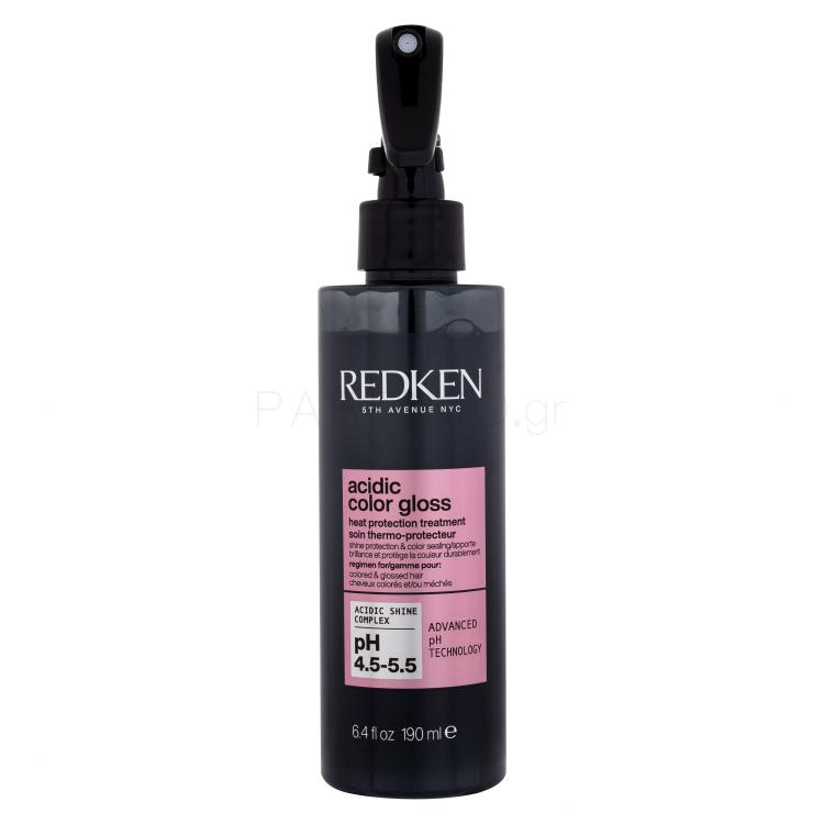 Redken Acidic Color Gloss Heat Protection Treatment Για τη θερμική επεξεργασία των μαλλιών για γυναίκες 190 ml