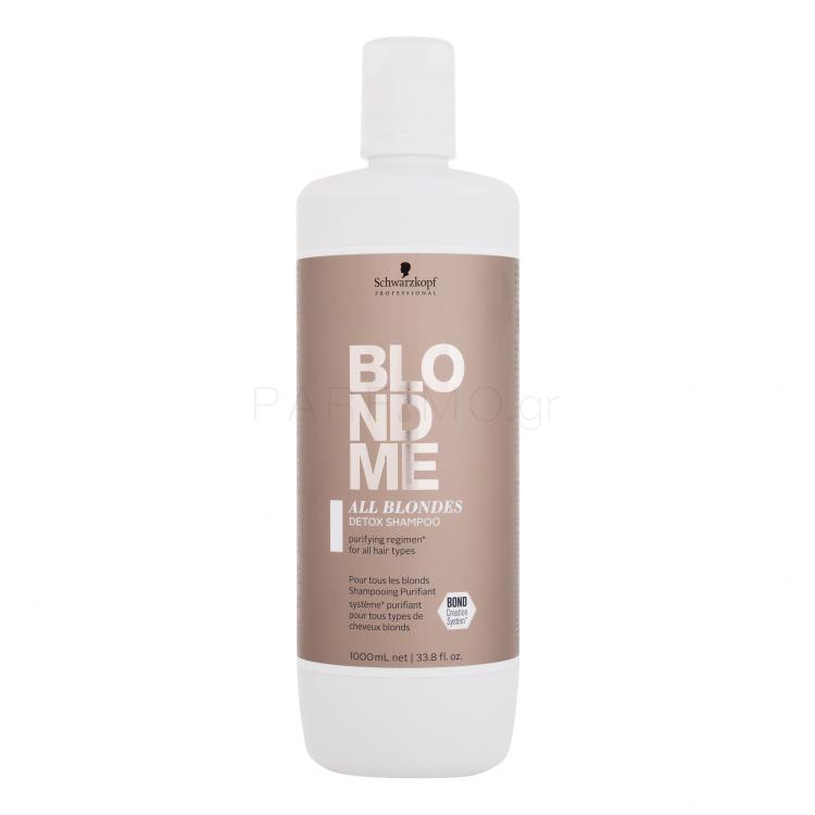 Schwarzkopf Professional Blond Me All Blondes Detox Shampoo Σαμπουάν για γυναίκες 1000 ml