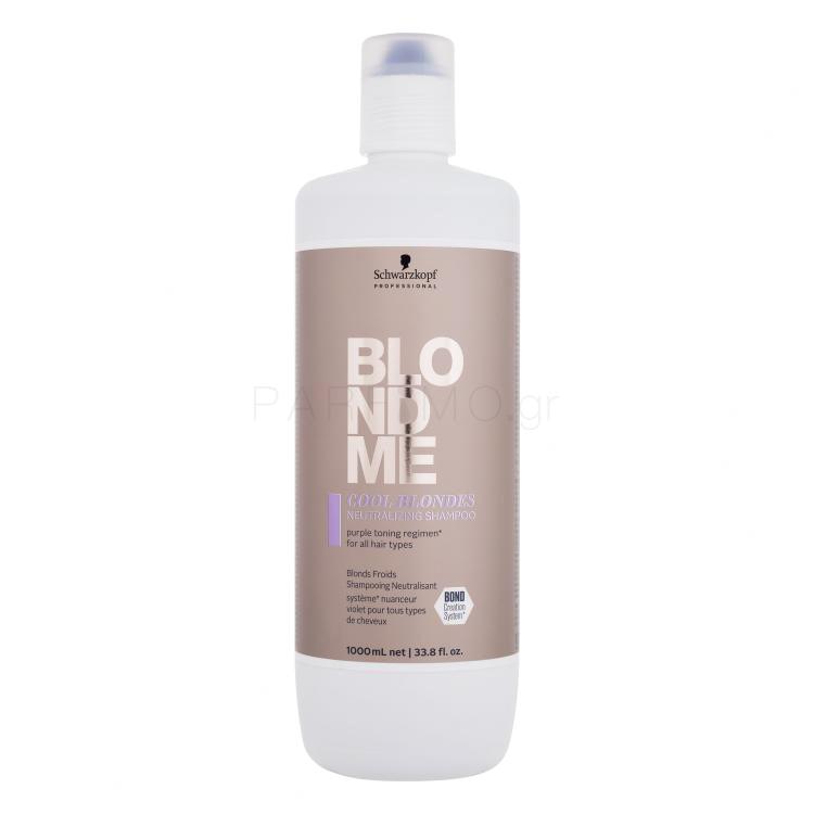 Schwarzkopf Professional Blond Me Cool Blondes Neutralizing Shampoo Σαμπουάν για γυναίκες 1000 ml