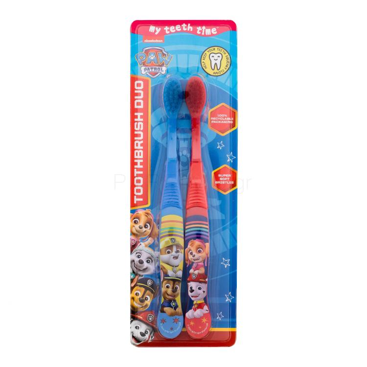 Nickelodeon Paw Patrol Toothbrush Duo Οδοντόβουρτσα για παιδιά 2 τεμ