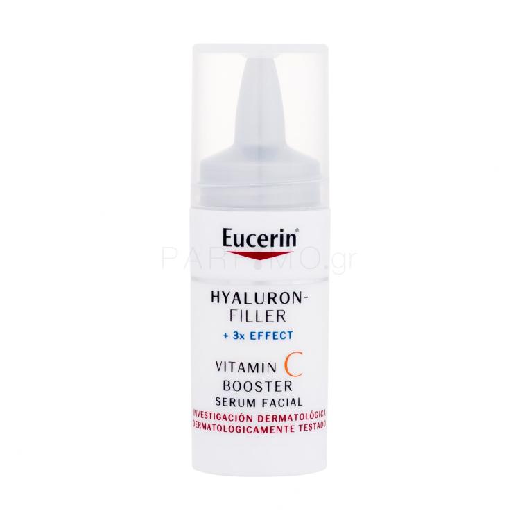 Eucerin Hyaluron-Filler + 3x Effect Vitamin C Booster Ορός προσώπου για γυναίκες 8 ml ελλατωματική συσκευασία