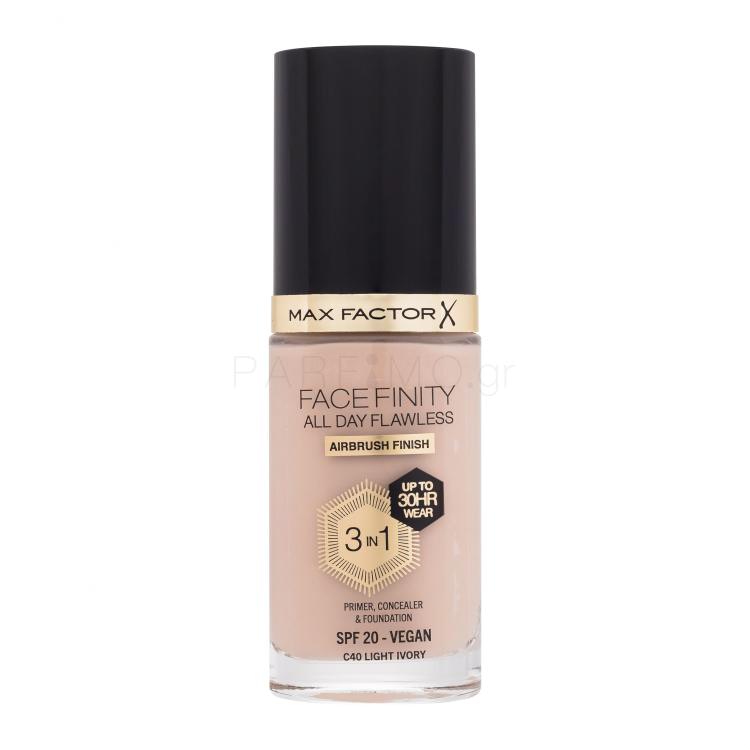 Max Factor Facefinity All Day Flawless SPF20 Make up για γυναίκες 30 ml Απόχρωση C40 Light Ivory