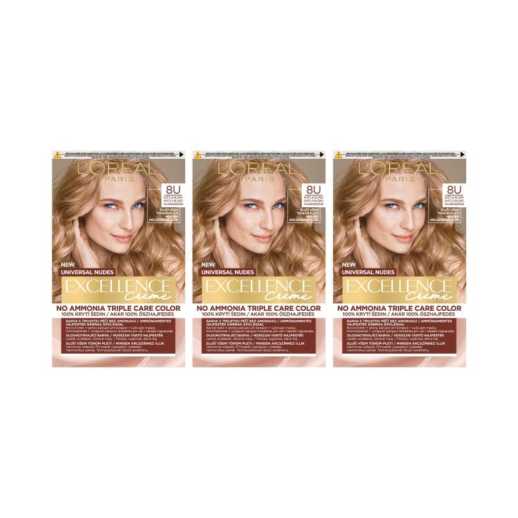 ΕΚΠΤΩΤΙΚΟ ΠΑΚΕΤΟ Βαφή μαλλιών L&#039;Oréal Paris Excellence Creme Triple Protection