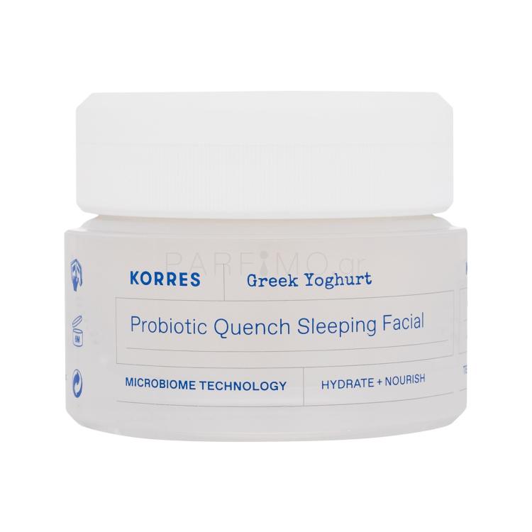 Korres Greek Yoghurt Probiotic Quench Sleeping Facial Κρέμα προσώπου νύχτας για γυναίκες 40 ml