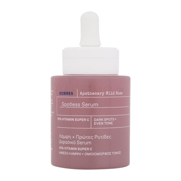 Korres Apothecary Wild Rose Spotless Serum Ορός προσώπου για γυναίκες 30 ml
