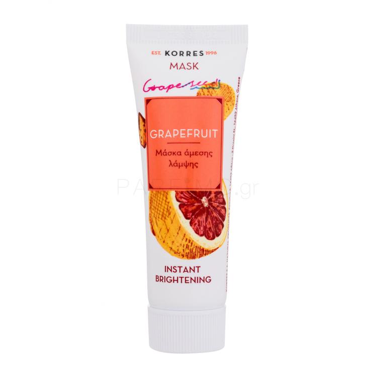 Korres Grapefruit Instant Brightening Mask Μάσκα προσώπου για γυναίκες 18 ml