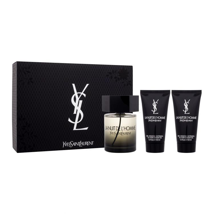 Yves Saint Laurent La Nuit De L&#039;Homme Σετ δώρου EDT 100 ml + αφρόλουτρο 2 x 50 ml