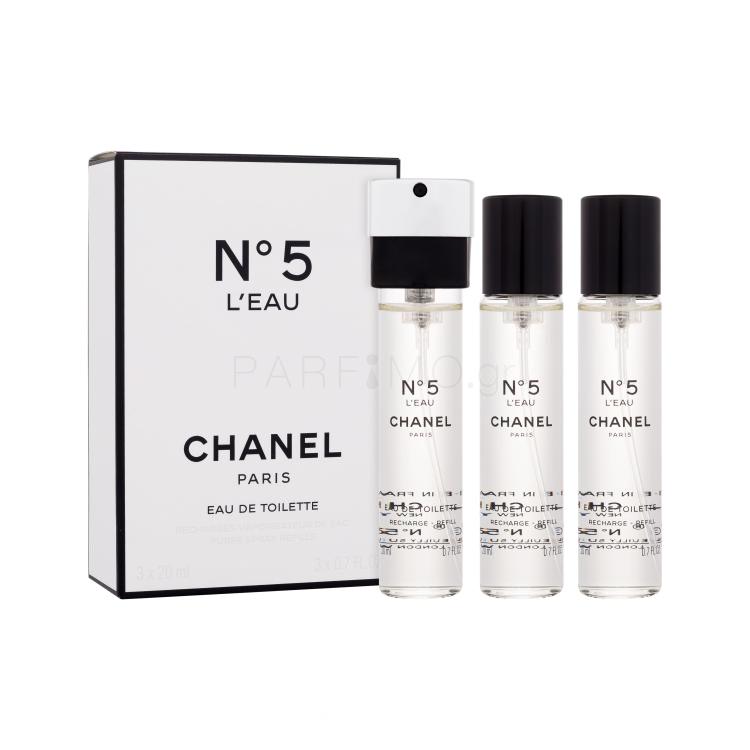 Chanel N°5 L´Eau Eau de Toilette για γυναίκες Συσκευασία &quot;γεμίσματος&quot; 3x20 ml