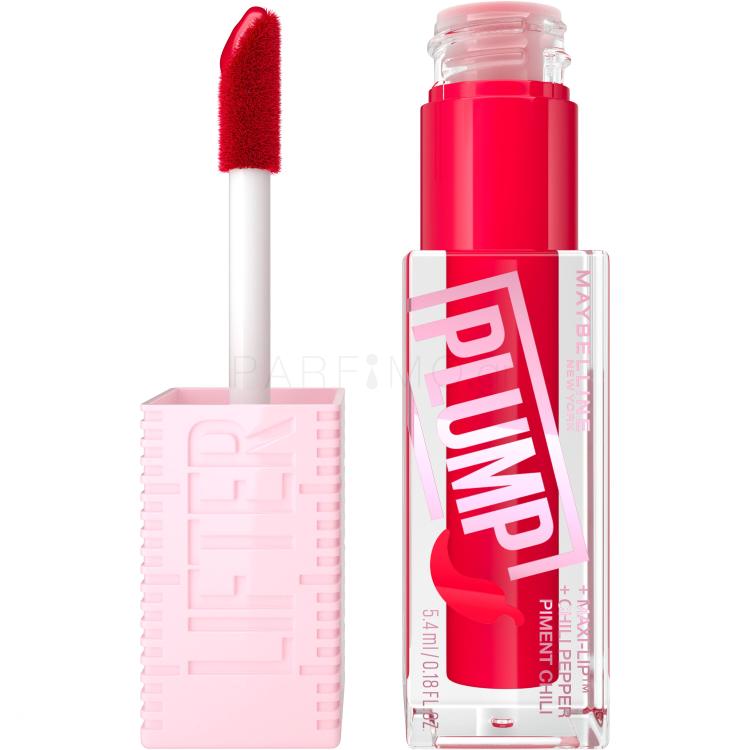 Maybelline Lifter Plump Lip Gloss για γυναίκες 5,4 ml Απόχρωση 004 Red Flag