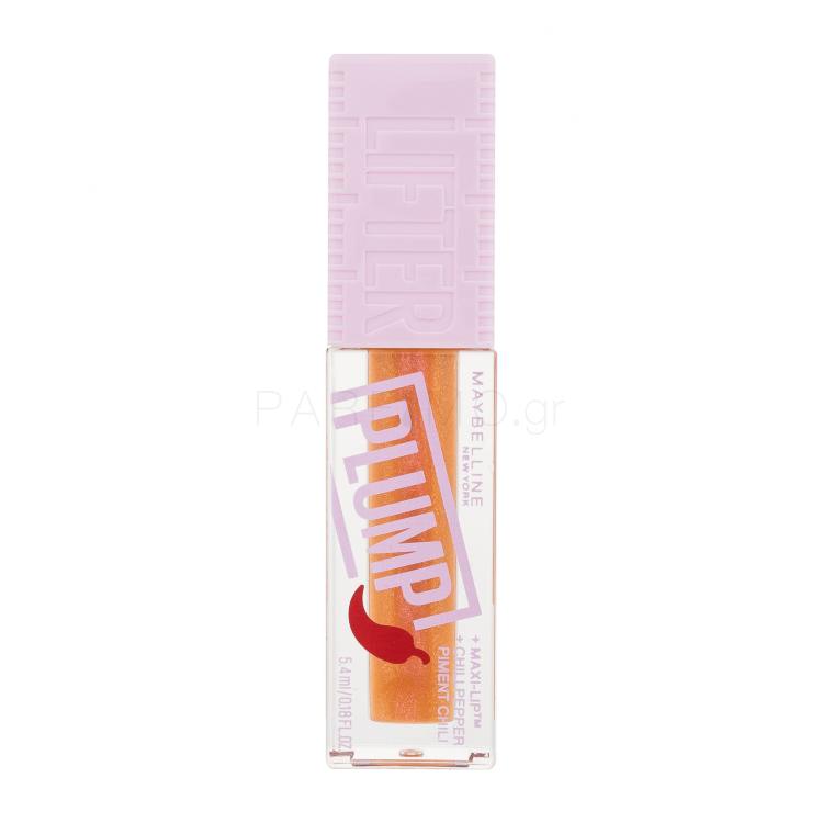 Maybelline Lifter Plump Lip Gloss για γυναίκες 5,4 ml Απόχρωση 008 Hot Honey