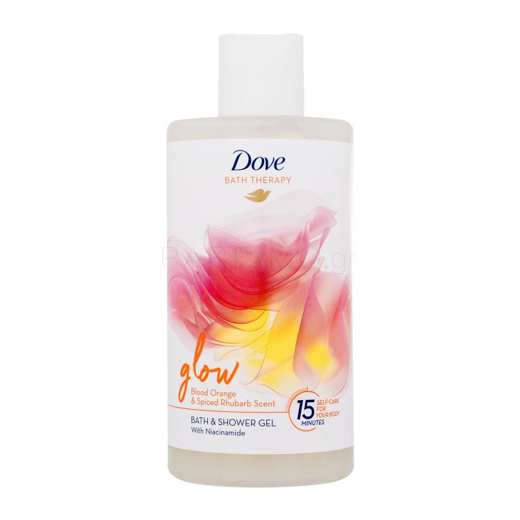 Dove Bath Therapy Glow Bath &amp; Shower Gel Αφρόλουτρο για γυναίκες 400 ml