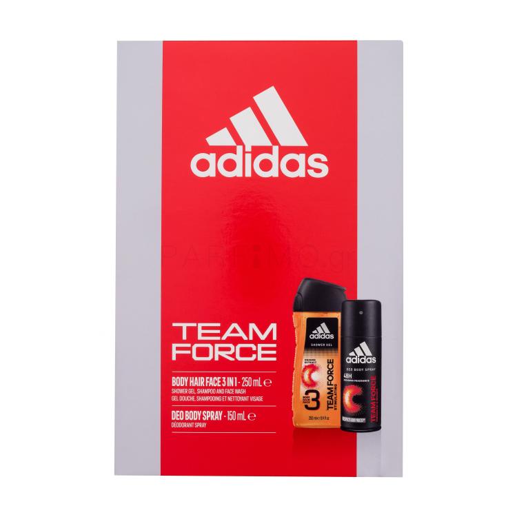 Adidas Team Force 3in1 Σετ δώρου 150ml αποσμητικό  + 250ml αφρόλουτρο