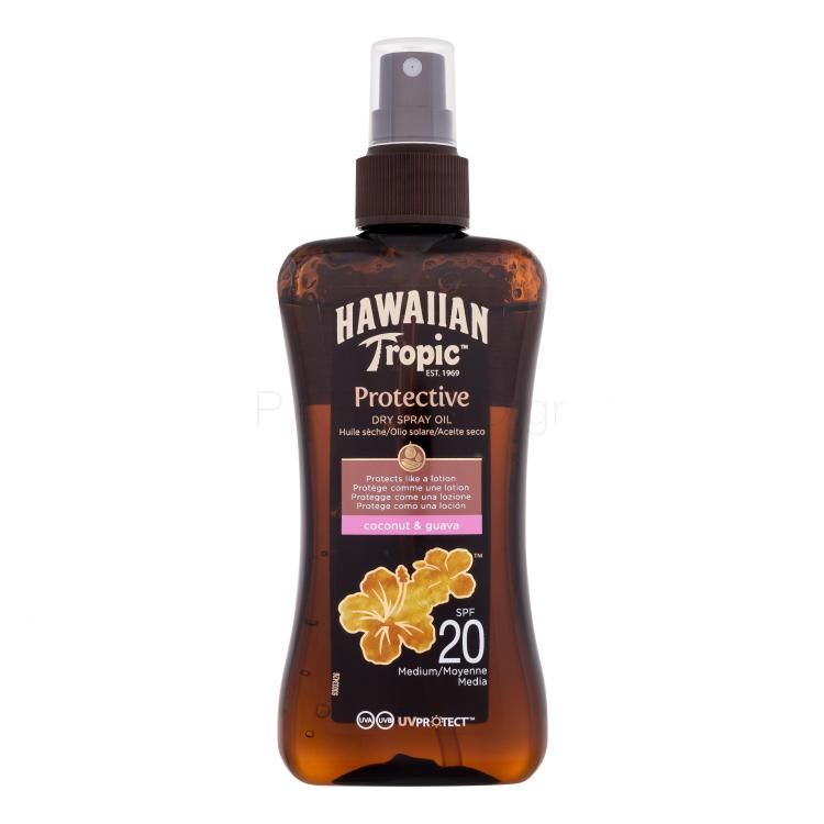 Hawaiian Tropic Protective Dry Spray Oil SPF20 Αντιηλιακό προϊόν για το σώμα 200 ml