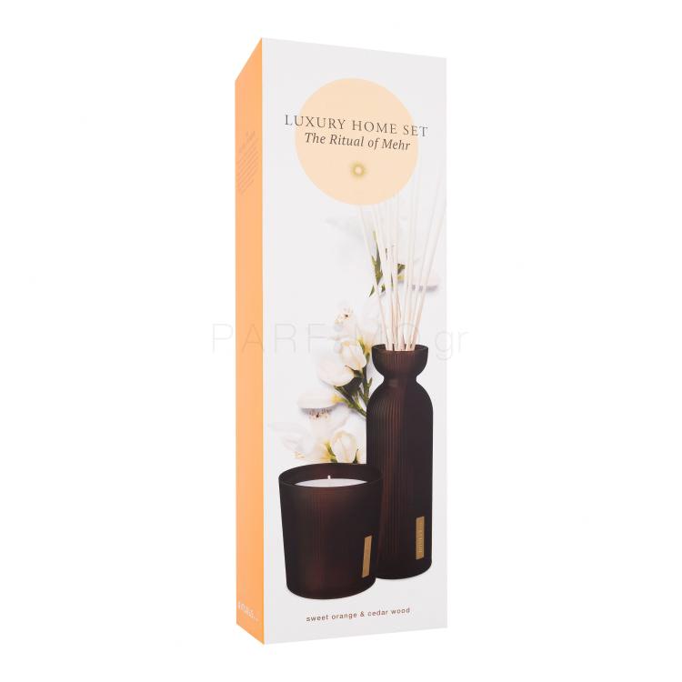 Rituals The Ritual Of Mehr Luxury Home Set Σετ δώρου αρωματικό κερί The Ritual Of Mehr Energising Scented Candle 290 g + αρωματικά στικς The Ritual Of Mehr Soul Uplifting Fragrance Sticks 250 ml