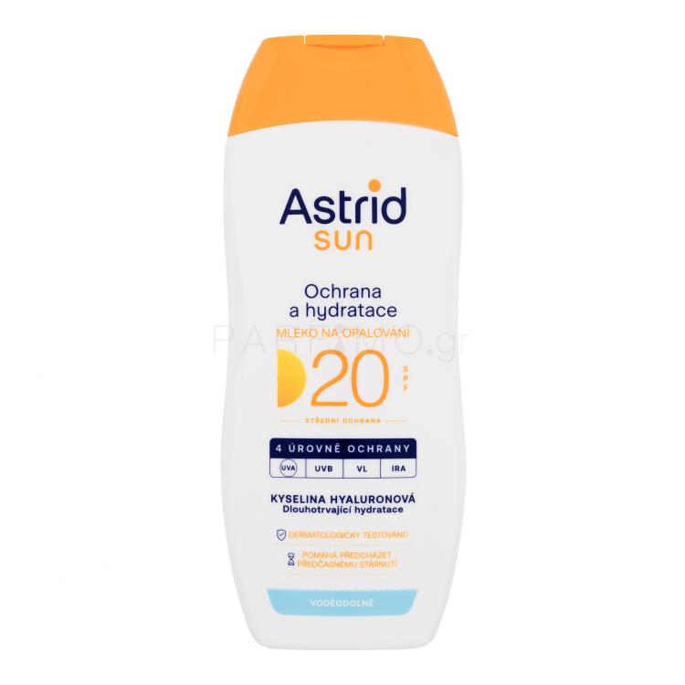 Astrid Sun Moisturizing Suncare Milk SPF20 Αντιηλιακό προϊόν για το σώμα 200 ml
