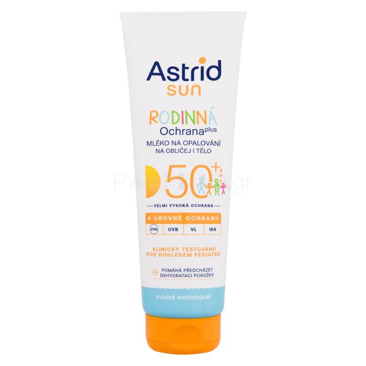 Astrid Sun Family Milk SPF50+ Αντιηλιακό προϊόν για το σώμα 250 ml