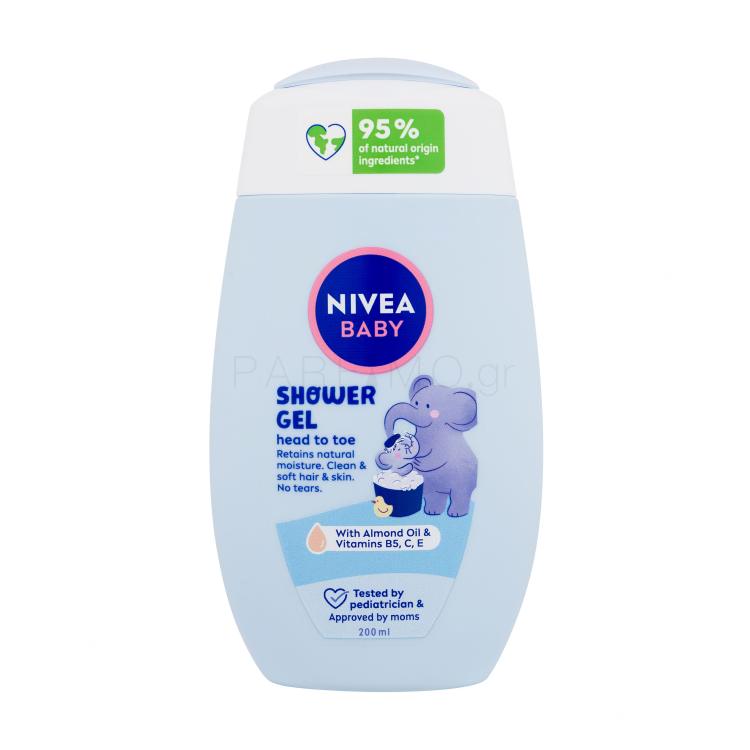Nivea Baby Head To Toe Shower Gel Αφρόλουτρο για παιδιά 200 ml