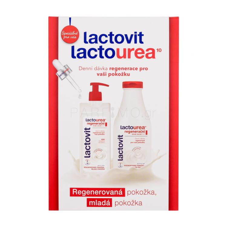 Lactovit LactoUrea Regenerating Σετ δώρου Γαλάκτωμα σώματος Lactourea Regenerating 400 ml + Gel ντους Lactourea Regenerating 500 ml