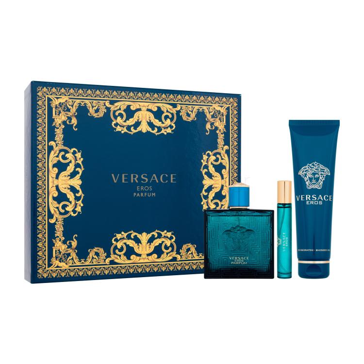 Versace Eros Σετ δώρου Parfum100 ml + Parfum 10 ml + αφρόλουτρο 150 ml