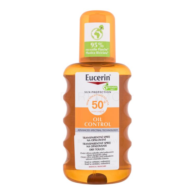 Eucerin Sun Oil Control Dry Touch Transparent Spray SPF50+ Αντιηλιακό προϊόν για το σώμα 200 ml