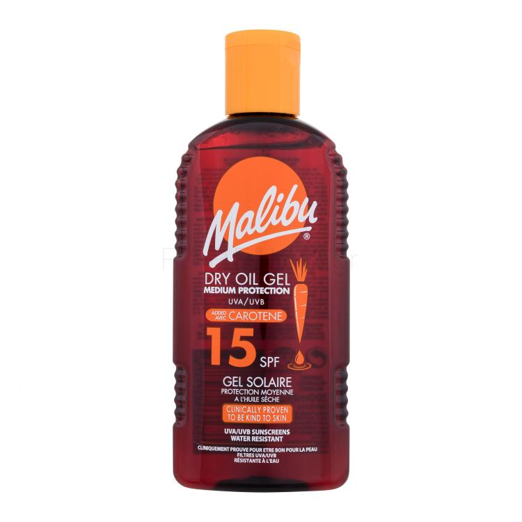 Malibu Dry Oil Gel With Carotene SPF15 Αντιηλιακό προϊόν για το σώμα 200 ml