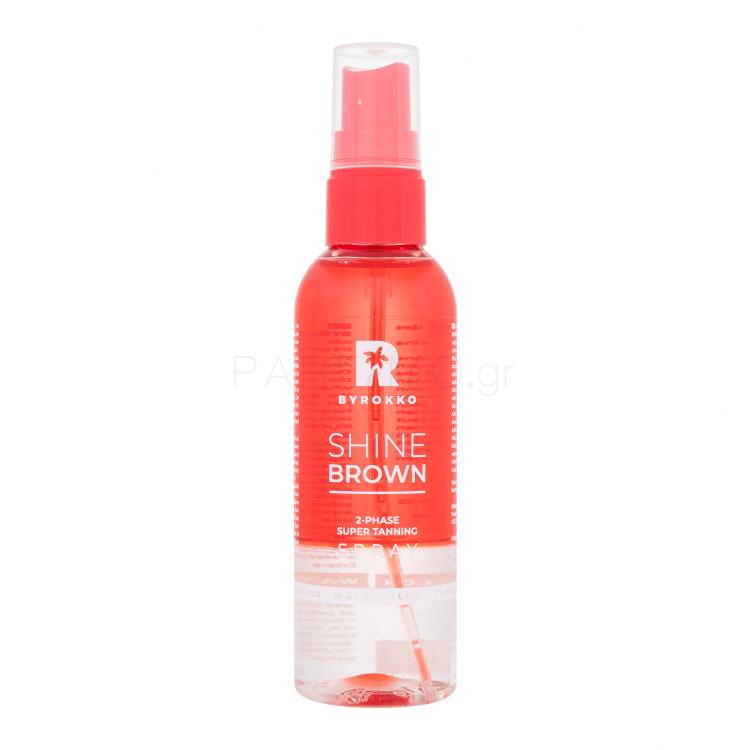 Byrokko Shine Brown Watermelon 2-Phase Super Tanning Spray Αντιηλιακό προϊόν για το σώμα για γυναίκες 104 ml