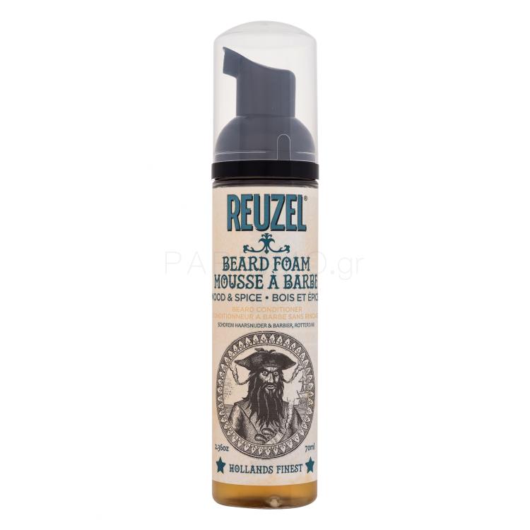 Reuzel Beard Foam Wood &amp; Spice Βάλσαμο για τα γένια για άνδρες 70 ml