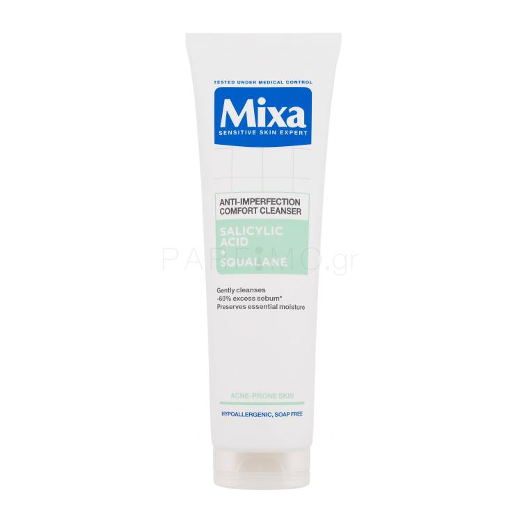 Mixa Salicylic Acid + Squalane Anti-Imperfection Comfort Cleanser Καθαριστικό τζελ για γυναίκες 150 ml