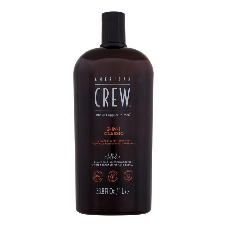 American Crew 3-IN-1 Σαμπουάν για άνδρες 1000 ml