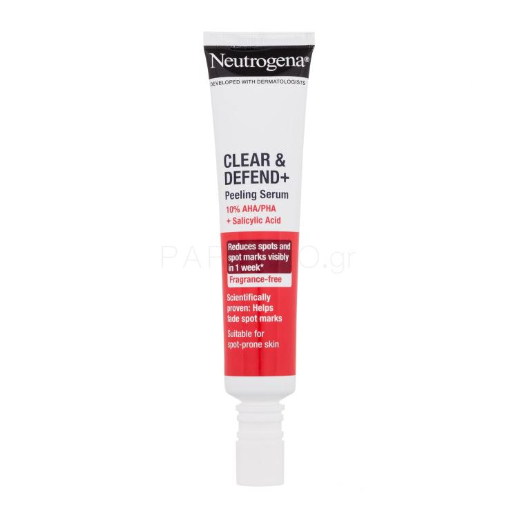 Neutrogena Clear &amp; Defend+ Peeling Serum Ορός προσώπου 30 ml