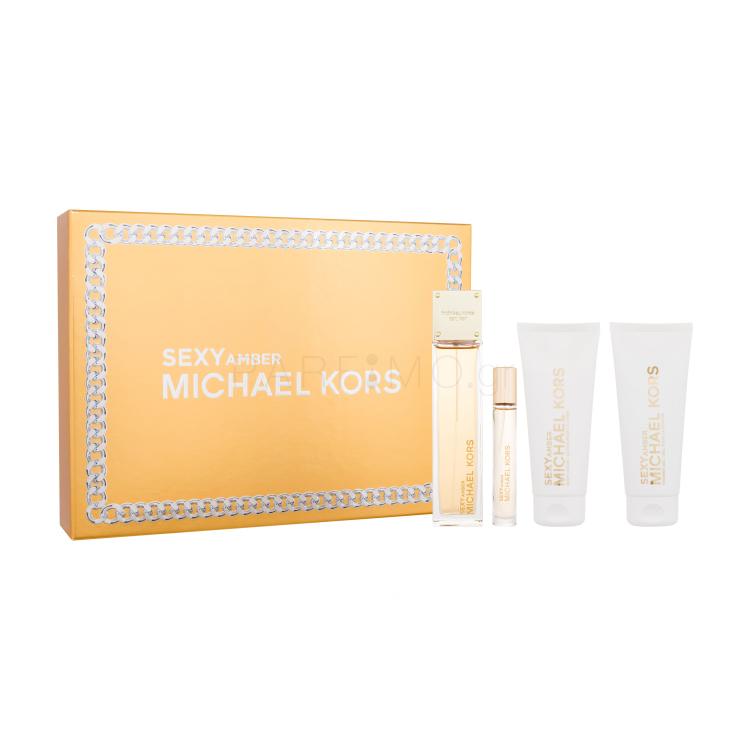 Michael Kors Sexy Amber Σετ δώρου EDP 100 ml + EDP 10 ml + αφρόλουτρο 100 ml + λοσιόν σώματος 100 ml