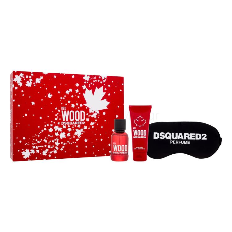 Dsquared2 Red Wood Σετ δώρου EDT 50 ml + αφρόλουτρο 100 ml + μάσκα ύπνου
