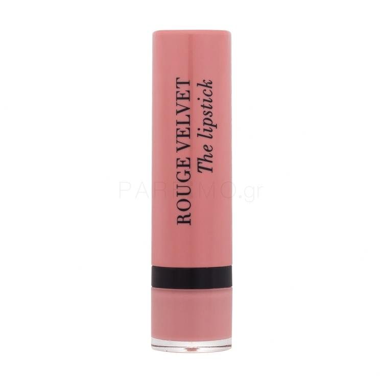 BOURJOIS Paris Rouge Velvet The Lipstick Κραγιόν για γυναίκες 2,4 gr Απόχρωση 47 Rose Brûlé