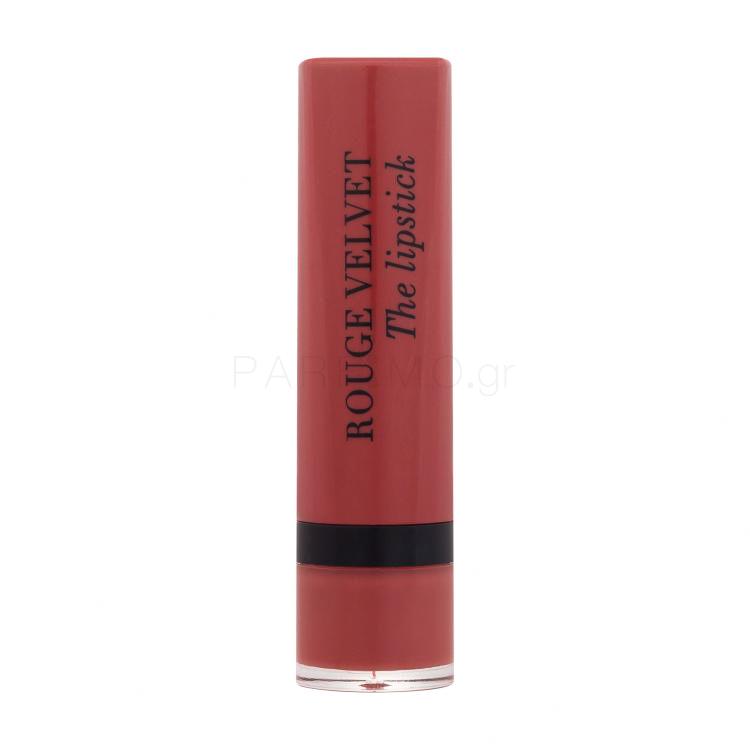 BOURJOIS Paris Rouge Velvet The Lipstick Κραγιόν για γυναίκες 2,4 gr Απόχρωση 50 Rouge Tatin