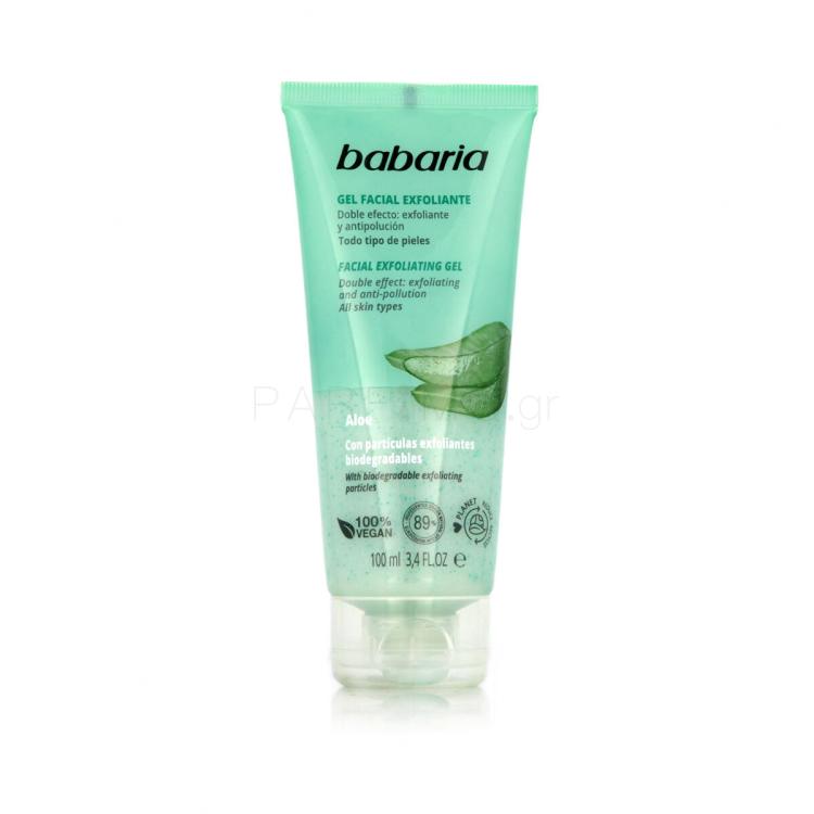 Babaria Aloe Facial Exfoliating Gel Προϊόντα απολέπισης προσώπου για γυναίκες 100 ml