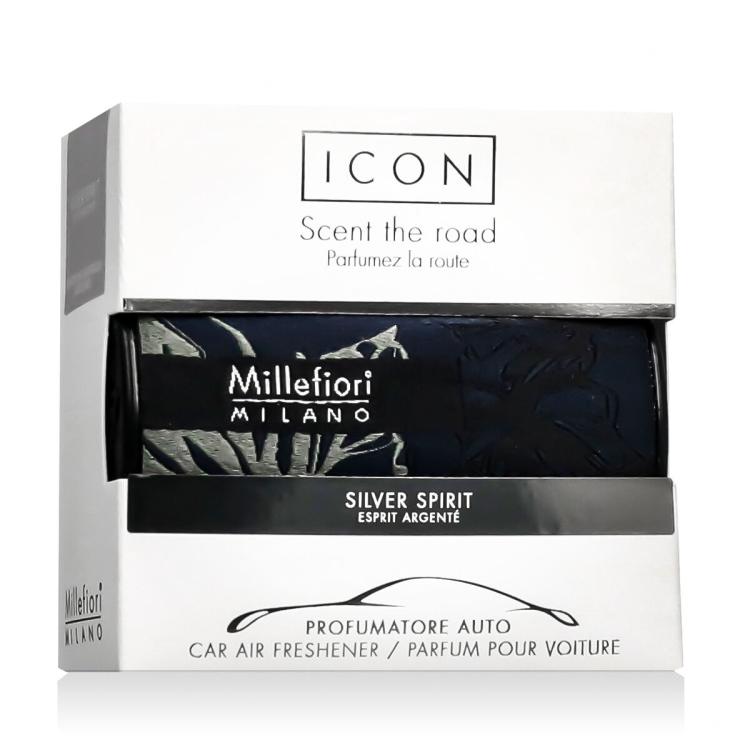 Millefiori Milano Icon Textile Silver Spirit Αρωματικά αυτοκινήτου 47 gr