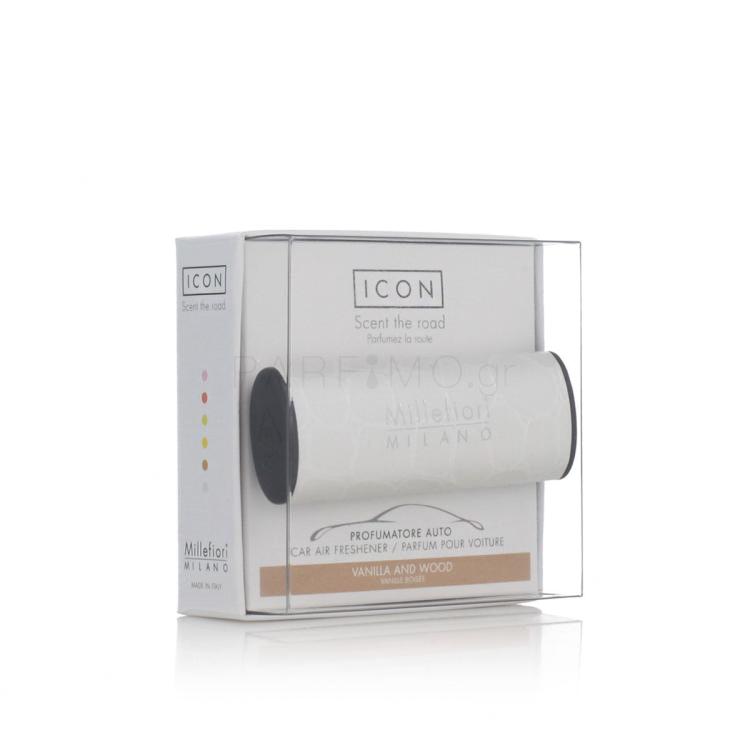 Millefiori Milano Icon Urban Vanilla and Wood Αρωματικά αυτοκινήτου 47 gr