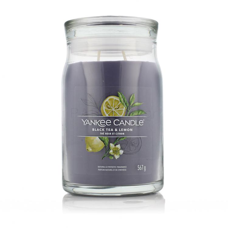 Yankee Candle Signature Black Tea &amp; Lemon Αρωματικό κερί 567 gr
