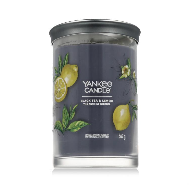 Yankee Candle Signature Black Tea &amp; Lemon Tumbler Αρωματικό κερί 567 gr