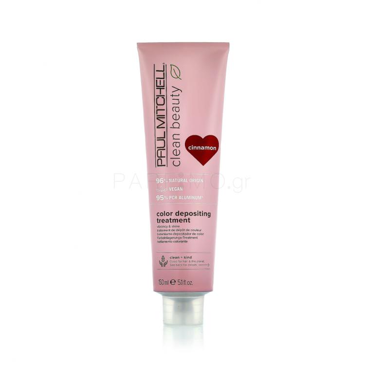 Paul Mitchell Clean Beauty Color Protect Color Depositing Treatment Μάσκα μαλλιών για γυναίκες 150 ml Απόχρωση Cinnamon
