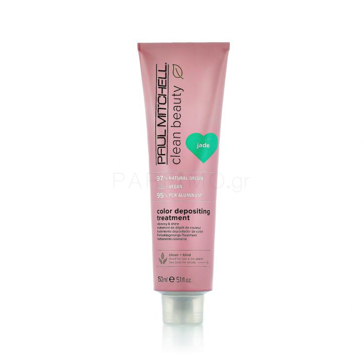 Paul Mitchell Clean Beauty Color Protect Color Depositing Treatment Μάσκα μαλλιών για γυναίκες 150 ml Απόχρωση Jade
