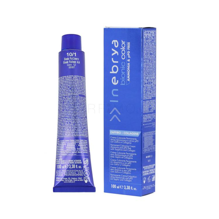 Inebrya Bionic Color Βαφή μαλλιών 100 ml Απόχρωση 10/1 Blonde Platinum Ash
