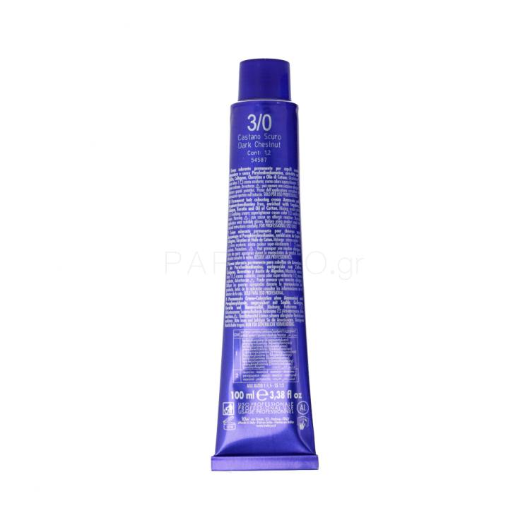 Inebrya Bionic Color Βαφή μαλλιών 100 ml Απόχρωση 3/0 Dark Chestnut