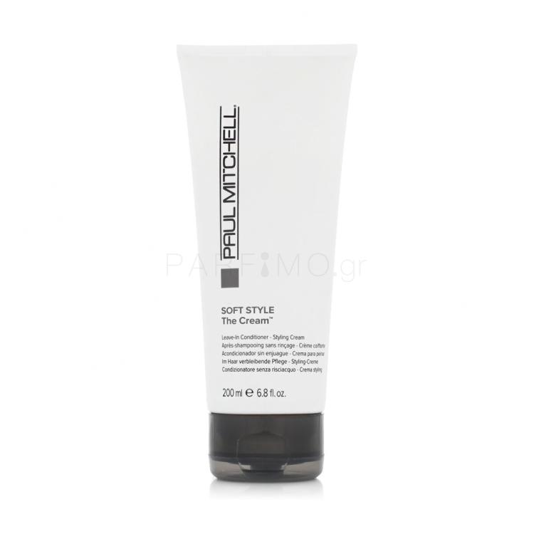 Paul Mitchell Soft Style The Cream Περιποίηση μαλλιών χωρίς ξέβγαλμα 200 ml