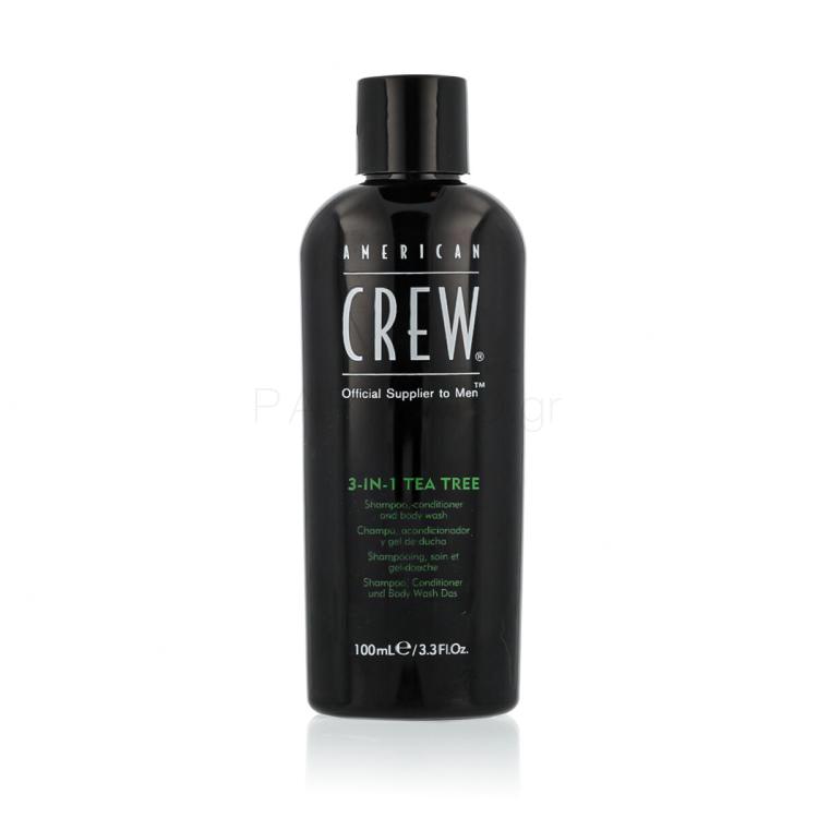 American Crew 3-IN-1 Tea Tree Σαμπουάν για άνδρες 100 ml
