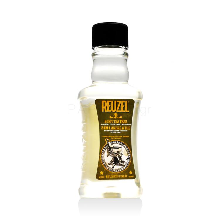 Reuzel 3 in 1 Tea Tree Σαμπουάν για άνδρες 100 ml