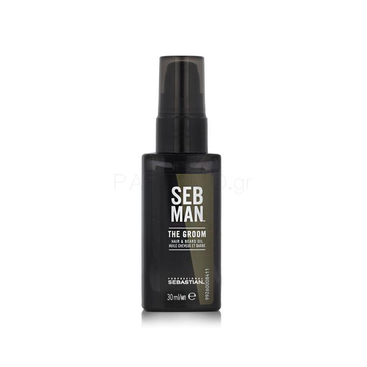 Sebastian Professional Seb Man The Groom Hair &amp; Beard Oil Λάδι μαλλιών για άνδρες 30 ml