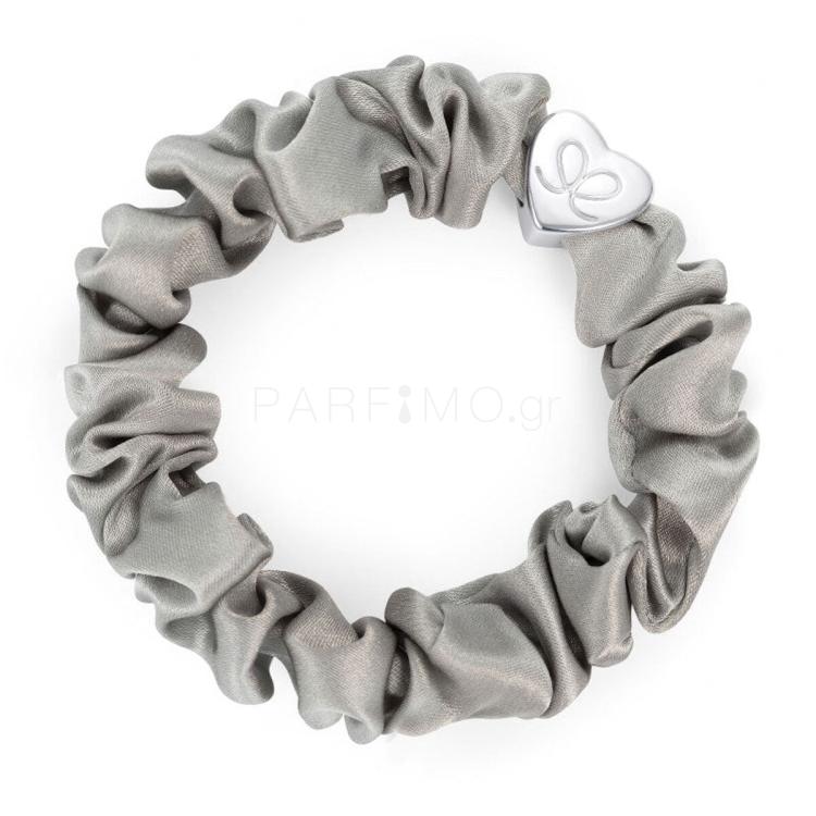 By Eloise London Silk Scrunchie Silver Heart Λαστιχάκι για τα μαλλιά για γυναίκες 1 τεμ Απόχρωση Moonlight